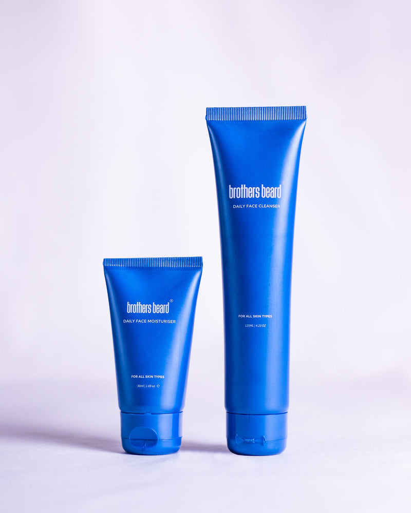facial cleanser & moisturiser combo